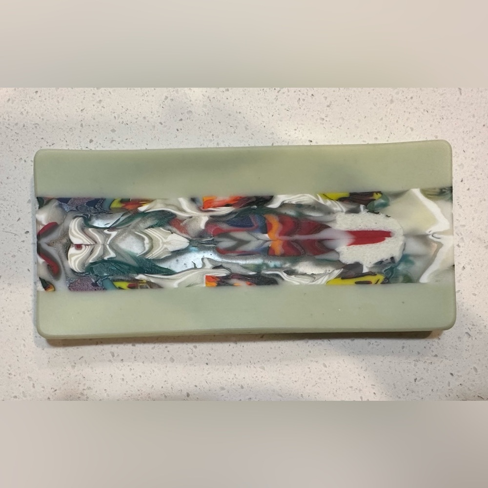Handmade glass decorative tray